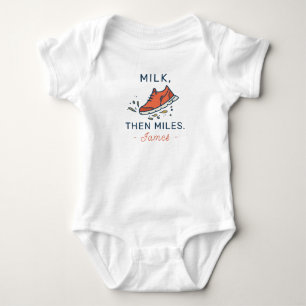 Body Bébé Coureuse Baby Shower Lait Puis Courses - Cour