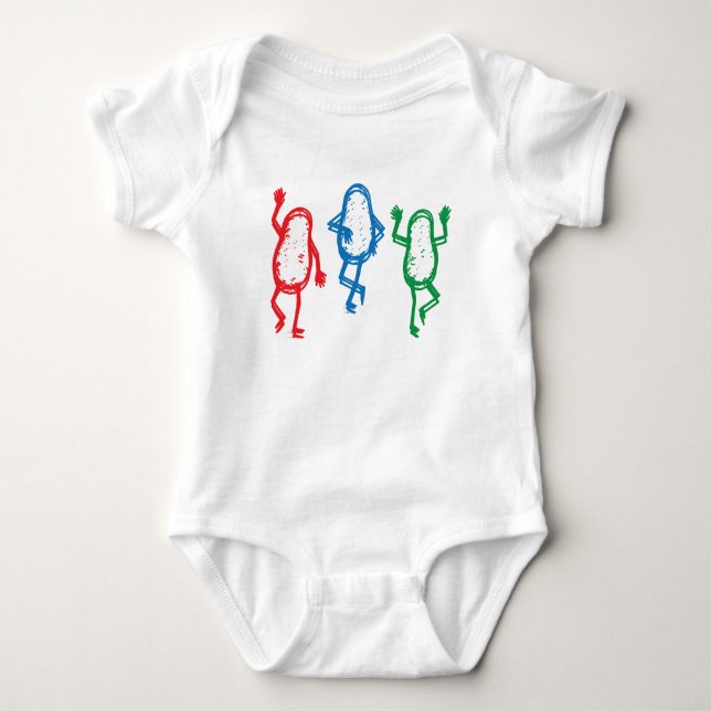 Body bébé Dancing Potatoes – Amusant et Ludique  (Devant)