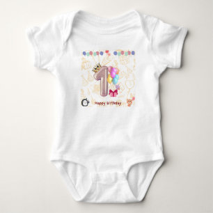 Body Bébé d'anniversaire