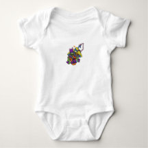 Bébé d'art coloré - Amusant et jouant D