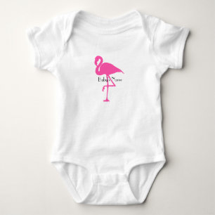 Body Bébé de Flamant rose - customisez le nom ou