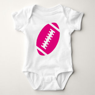 Body BÉBÉ DE FOOTBALL Blanc   Football rose chaud avant