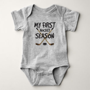 Body Bébé de hockey Ma première saison de hockey Bâtons