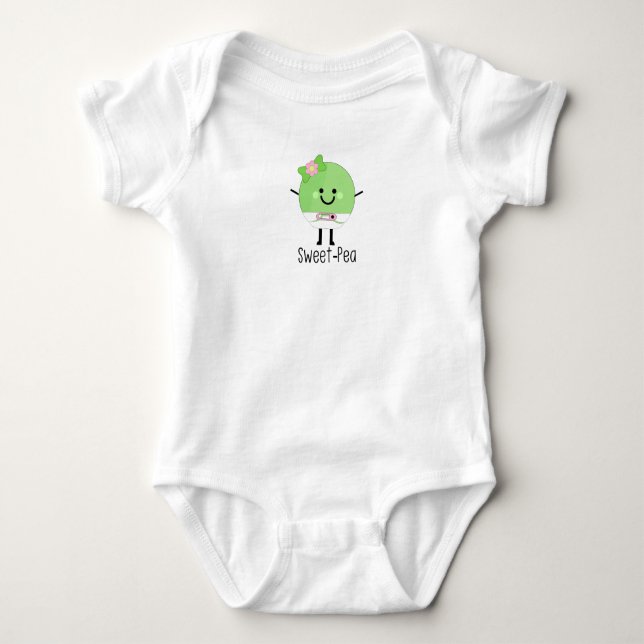 Body Bébé de pois doux (Devant)