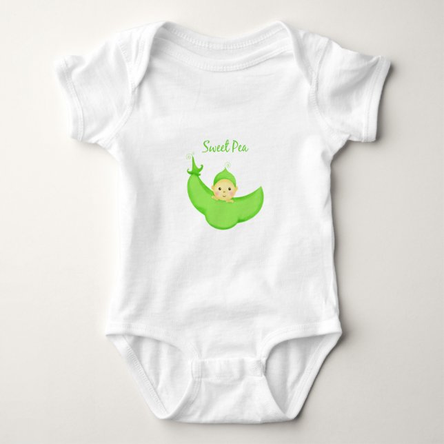 Body Bébé de pois doux (Devant)