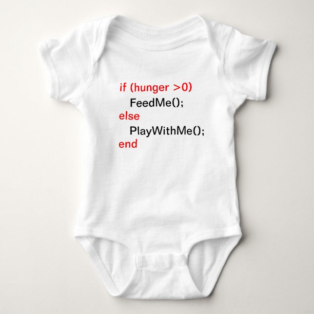 Body Bébé de programmeur (FeedMe, PlayWithMe) (Devant)