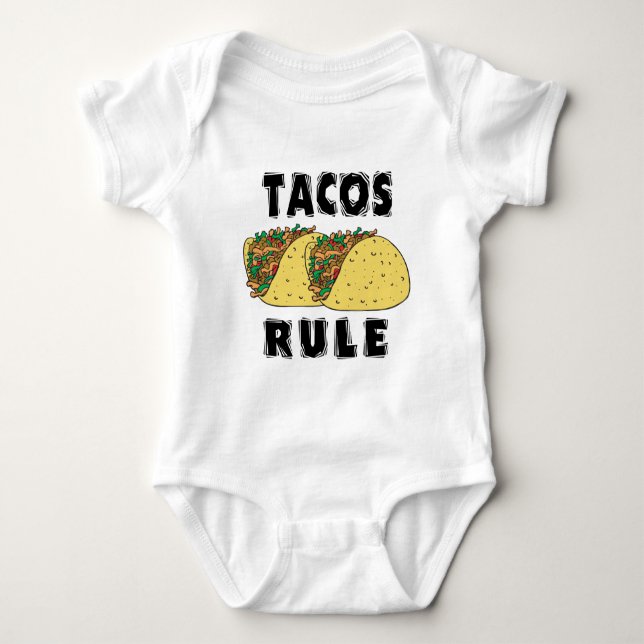 Body Bébé de règle de tacos (Devant)