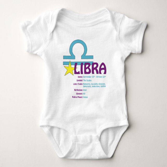 Body Bébé de traits de Balance (Devant)
