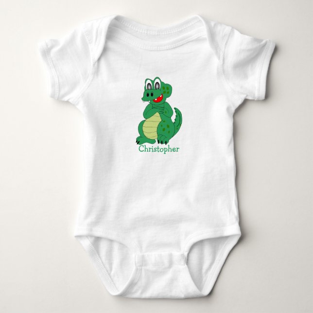 Body bébé design crocodile (Devant)