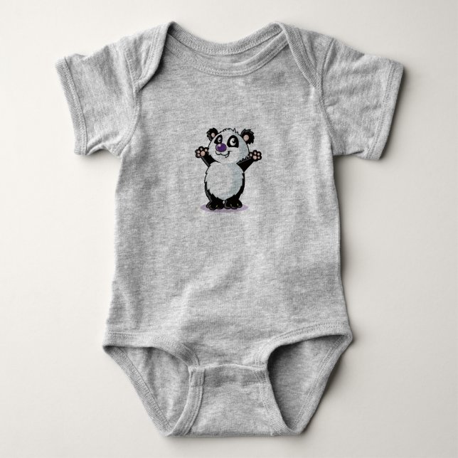 Body bébé design Panda Mignon (Devant)