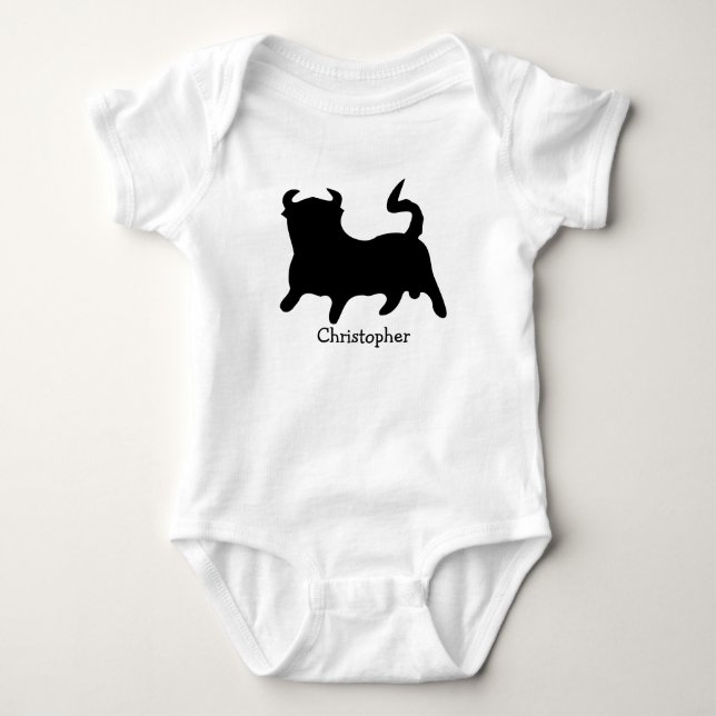 Body bébé design taureau (Devant)