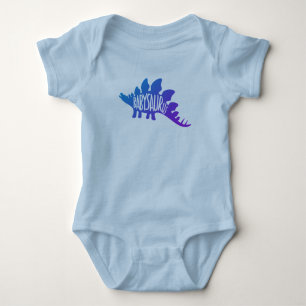 Body Bébé Dinosaur Design Cute En Bleu