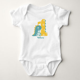 Body Bébé Dinosaures 1° anniversaire