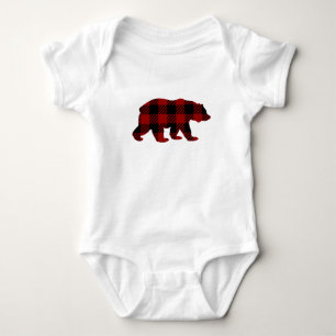 Body Bébé d'ours de plaid de Buffalo