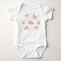 Body bébé Dreamy Bunny Clouds | Lapin endormi
