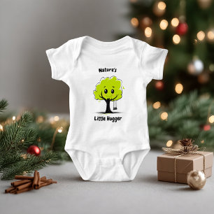 Body Bébé Écolo Câlineur d'Arbre Mignon Illustration