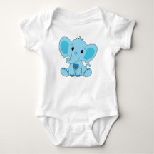 Bébé, Eléphant, Bleu, Costume bébé, DAM Creative,