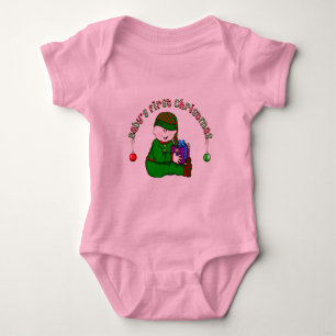 Body Bébé Elfe Blanc 1er Noël