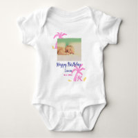 Bébé enfants 1er anniversaire ajouter le nom date