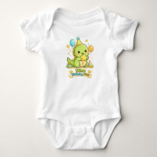 Body bébé étoile d'anniversaire Dino Mignon