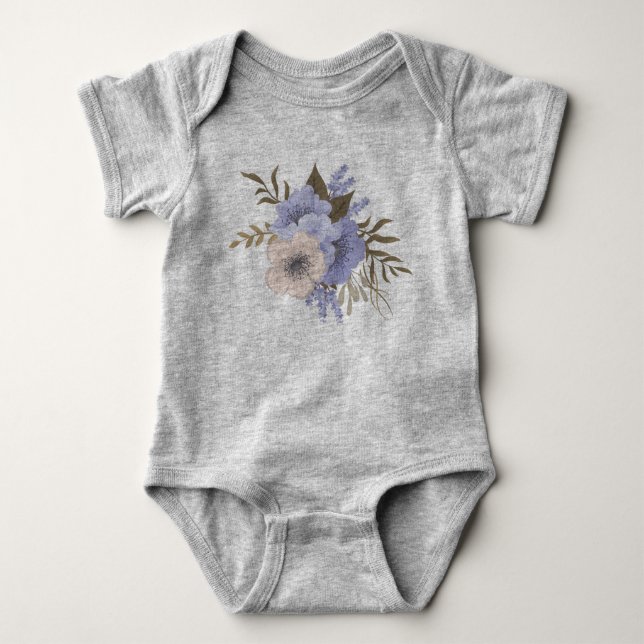 body bébé fleur (Devant)
