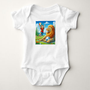 Body bébé foot marocain. Design Fierté du Lion