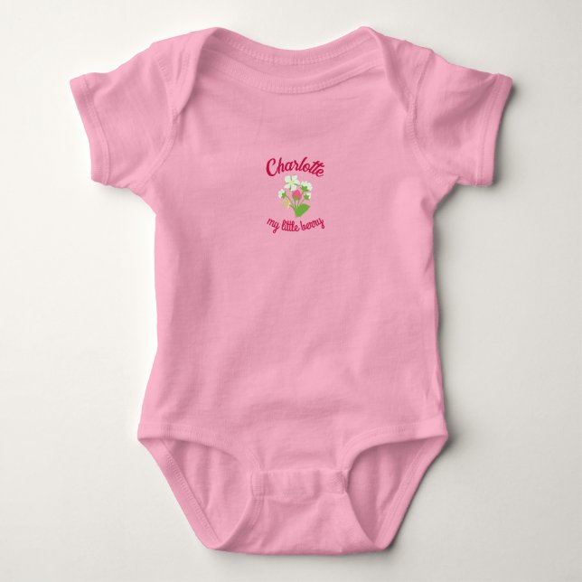 Body bébé framboise 3 (Devant)