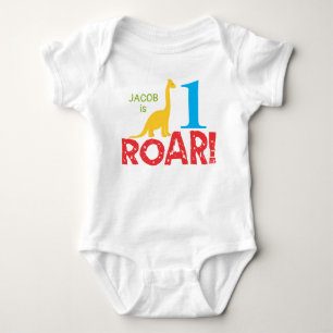 Body bébé garçon 1er anniversaire dinosaure mignon