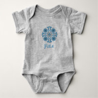 Body bébé garçon personnalisé motif tulipe folklor