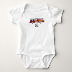 Body bébé héros petit camion de pompiers