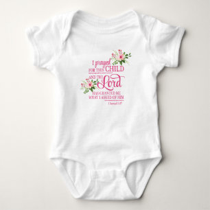 Body bébé J'ai prié pour cet enfant