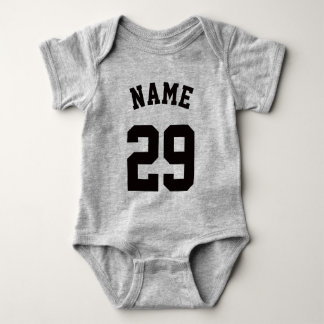 Body Bébé jaune et noir | Design Jersey Sport