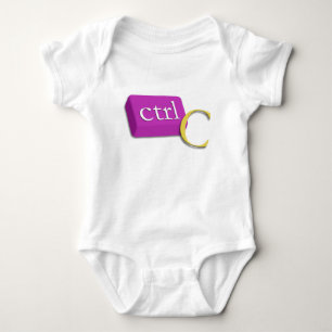 Body Bébé jumeau nerd 1 d'ordinateur de 2 (CTRL C)