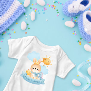 Body Bébé lapin mignon, Couronne, Blocs Bleus, Chick Cu