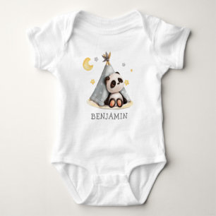 Body Bébé mignon Boho Panda Anniversaire