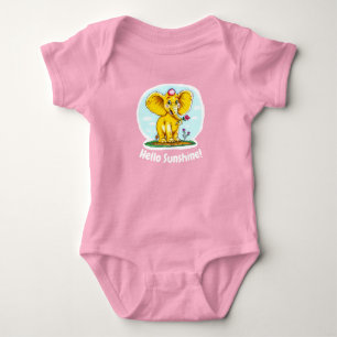 Body bébé mignon – Bonjour Soleil & Éléphant