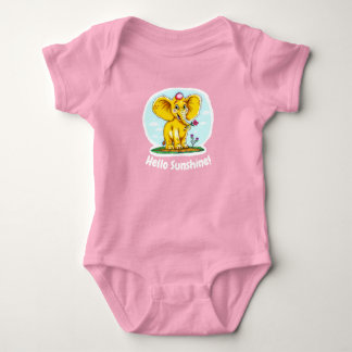 Body bébé mignon – Bonjour Soleil & Éléphant