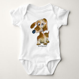 Body Bébé mignon de chiots de bande dessinée
