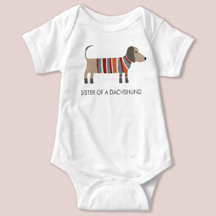Body bébé mignon de teckel