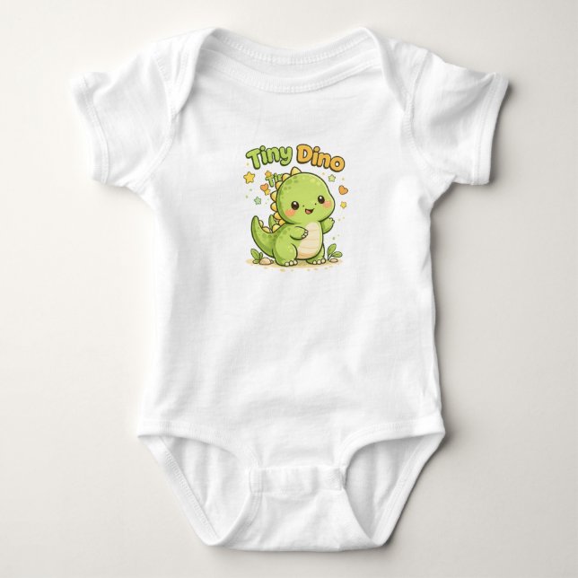 Body bébé mignon petit dino (Devant)