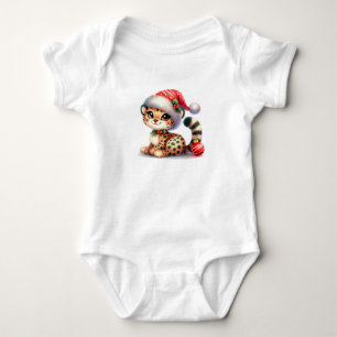 Body Bébé Noël Cheetah