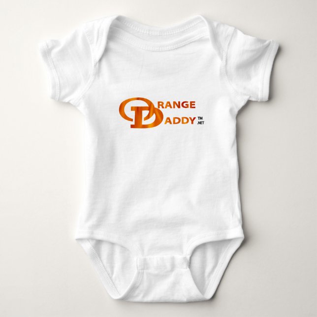 Body bébé Orange papa 2D (Devant)