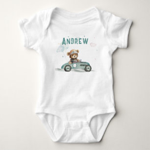 Body Bébé Ours Voiture de Course