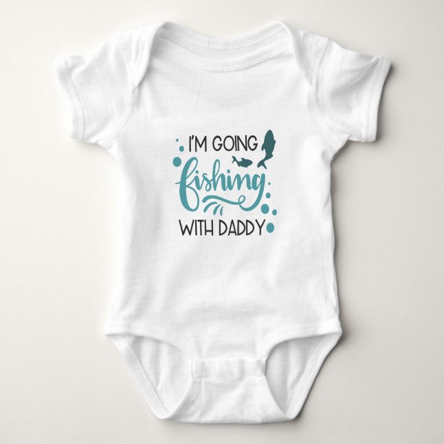Body bébé pêche avec papa (Devant)