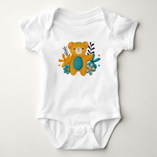 Body Bebê Personalizado – Ursinho Fofinho e Alegre