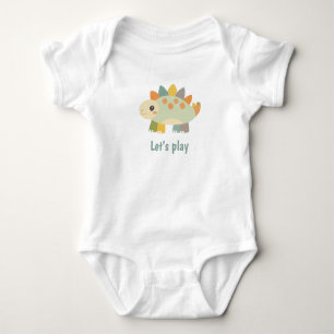 Body bébé personnalisé de style dessin animé dinos