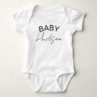 Body bébé personnalisé, nom de famille ou prénom
