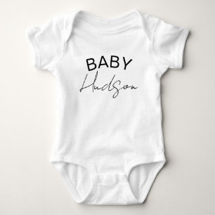 Body bébé personnalisé, nom de famille ou prénom