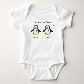 Body Bébé personnalisé oui, nous sommes pingouin de