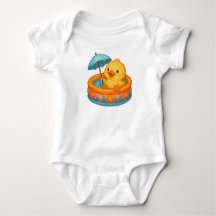 Body bébé pour le bain au canard